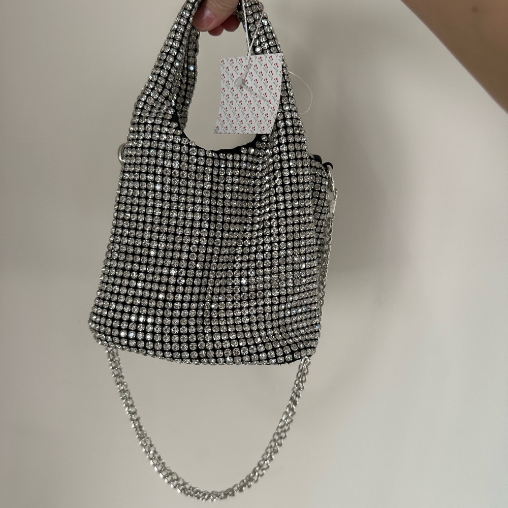 Silver Rhinestone Handbag - Picture 2 of 5